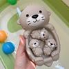 Floating Animal Otter & Seal Bath Toys for Infants & Toddlers