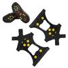 10 Studs AntiSkid Snow Ice Climbing Shoe Spikes Ice Grips Cleats Crampons Shoes Cover(Crampon Nonslip Shoe Cover M )