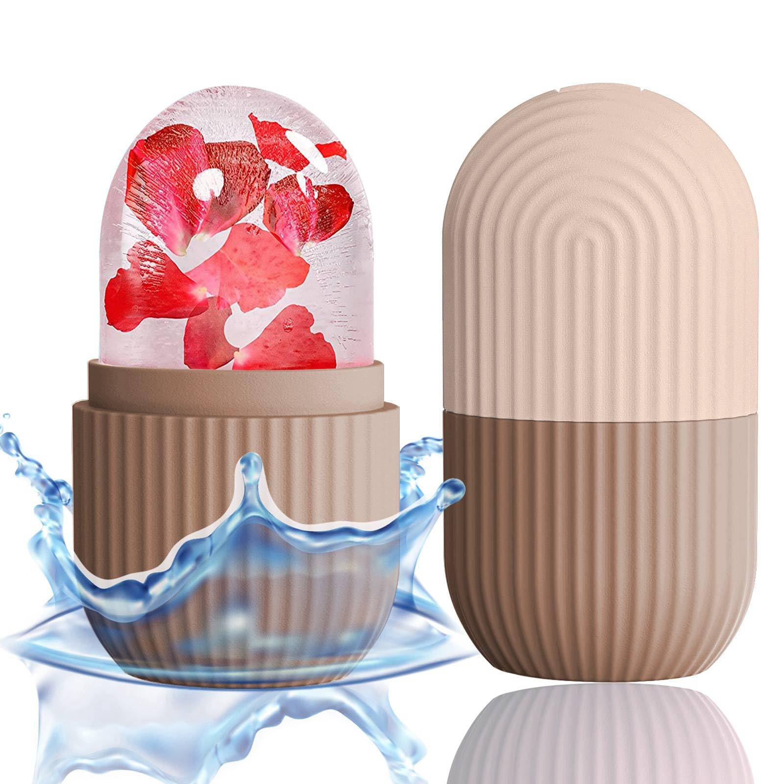 Ice Face Roller Stainless Steel Face Roller Gua Sha Tool,Facial Ice Roller Mold for Face Eye Skincare Tools Lifting Contouring