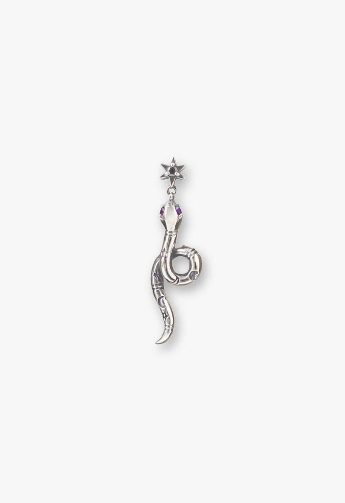 Anna Sui Silver 925 Snake Motif Earrings SAUA0235 AM