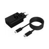 Cargador de pared Lenovo 68W USB-C Tipo C Negro Carga rápida 3. 1 PC