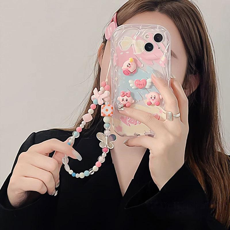 Applicable To Apple 14promax Mobile Phone Case IPhone 13 Cute Three-dimensional Doll 11/12mini Chain Xs/xr
