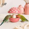 Corrosion Resistant Bird Feeder Resin Mushroom Feeder Spill Proof No Mess Cage