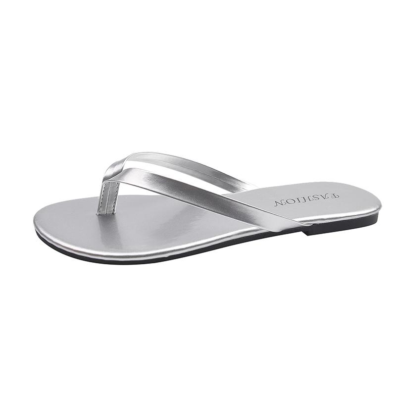 Fashion Flip Flops Women Summer Outside Flat Bottomed Beach Shoes Sandals Shoes for Women Slippers Slide Indoor House Chaussure Femme