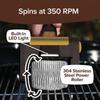 Met LED-licht Rolgrill Reiniger Borstel Roestvrij Staal BBQ Reinigingsborstel Buiten Koken