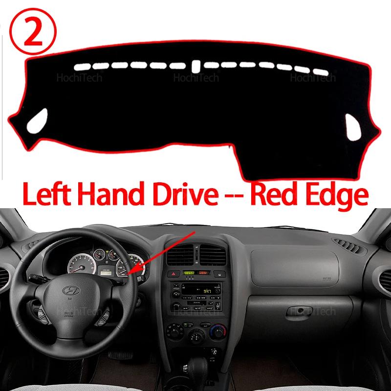 Car Dashboard Cover Avoid Light Pad Instrument Panel Mat Case Carpets for Hyundai Santa Fe SM Classic 2001-2006