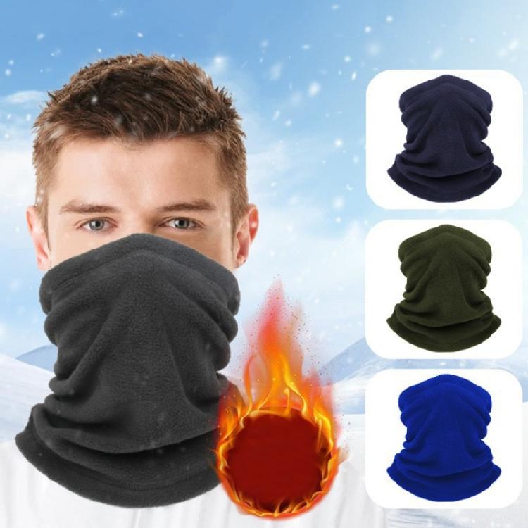 Headwear Neck Gaiter Snood Fleece Tube Ski Scarf Neck Warmer Headbands Breathable Bandanas Face Mask for Outdoor Cycling