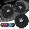 2PC Leather Car Anti Slip Mat Coaster Car Water Cup Slot Decorate Accessories For 320i 325i 320Li 325Li 330Li X7 X3 X4 X5 X6