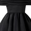 Girls' Princess Dress: 2025 Summer One-Shoulder Strappy Pleated Double-Layer Hem