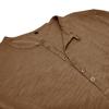Herren Vintage Gewaschenes Henley-Shirt Langarm 7 Knöpfe Slub-Baumwolle Lässige T-Shirt-Oberteile