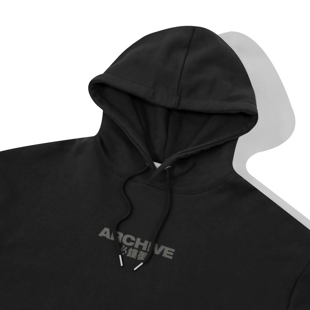 Oversized Archive Scenograph Hoodie - Black