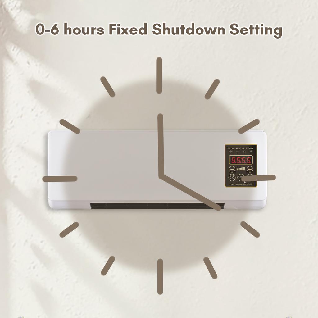 Portable Heater and Air Conditioner Combo Wall Mounted Desktop 2in1 Electric Heater Air Conditioner