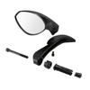 1 Pair Motorcycle Rearview Mirrors With Handguard 2-in-1 Handlebar Reversing Mirror Universal
