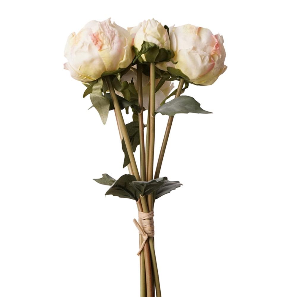 4 Flower 3 Buds Peony Artificial Flower Silk Petals Faux Flower Decorative Flower Home Decoration