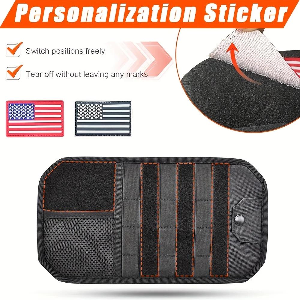 Auto-Sonnenblenden-Aufbewahrungstasche mit Molle-System & Doppelreißverschluss - Robuster All-in-One-Organizer mit MOLLE-Gurtband