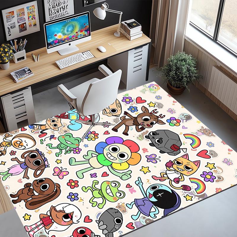 Dandy's World Pattern Rug, Indoor/Outdoor Mat, for Picnic, Gameroom, Bedroom, Office, Living Room, Home Decor Carpet, Birthday Gift