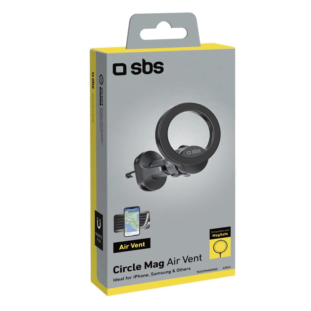 Uchyt na smartfona SBS TESUPMAGRING kompatybilny z MagSafe - czarny