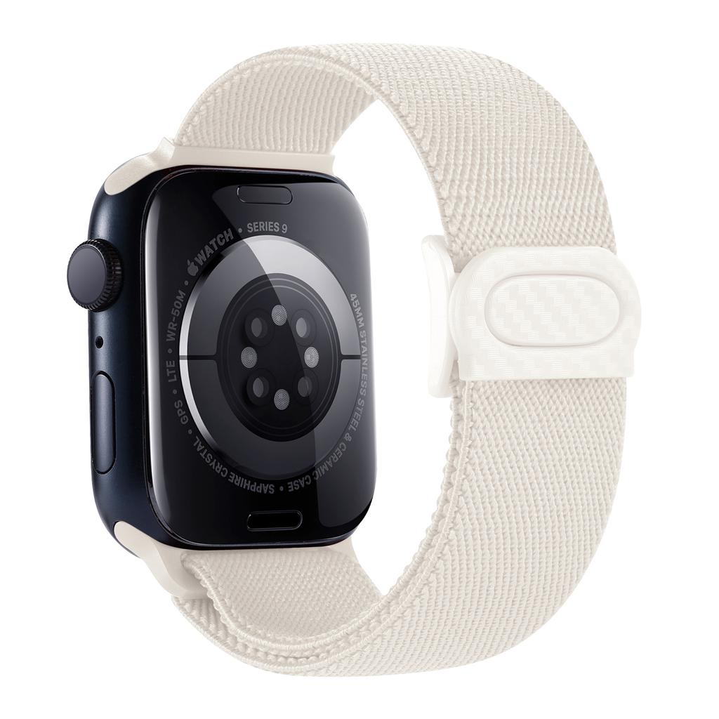 Nylon Strap For Apple watch band 45mm 40mm 44mm 41 46mm 49mm Elastic carbon bracelet correa iWatch series 9 8 7 6 se Ultra 2 10