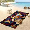 Rumänien Fußball Print Strandtuch Schnelltrocknend Super Saugfähig Weiches Badetuch für Schwimmen Strand Reisen Fan Souvenir Geschenk
