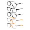 5pcs Fashion TR90 Reading Glasses for Women and Men Spring Leg Sports Presbyopia Glasses Anti Blue Light Glasses +1.0 ~+3.0