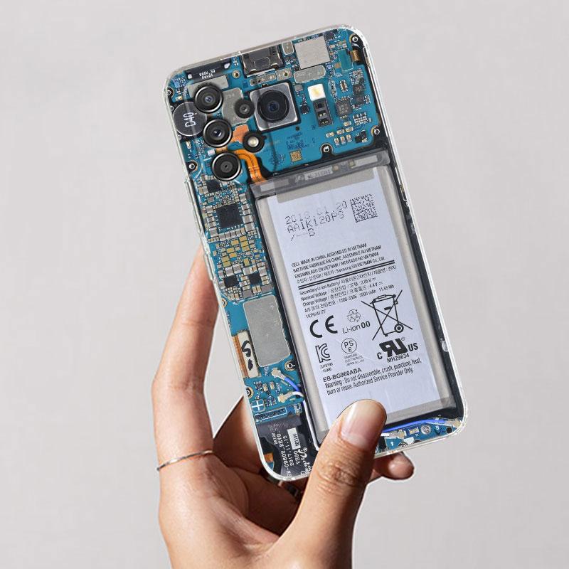 Cassette Tapes Circuit Board Games-Bays Phone Case For Samsung A56 A57 A37 A55 A54 A36 A35 A26 A25 A16 A17 A07 A52 A34 A73 Cover