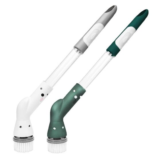 Spazzola Elettrica A Rotazione ADDplus 2024 – Senza Fili Con Manico Telescopico (30-111 Cm) – 8 Testine, IPX7, Display LCD, Ricarica USB-C