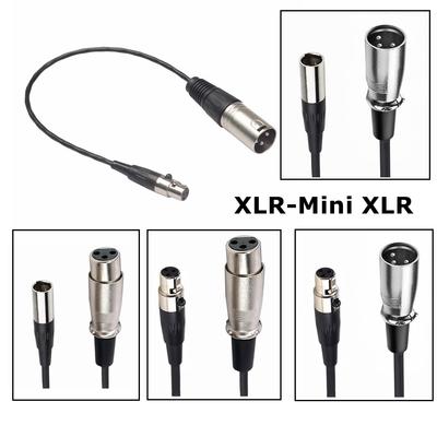 Mini XLR 3Pin Male To XLR 3pin Female Cable For Blackmagic Pocket Cinema 4k Camera Audio Line Microphones Audio Devices CameraGood Product
