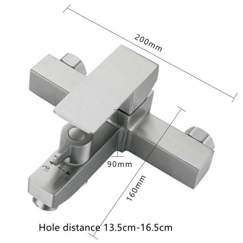 Stainless Steel Bathtub Water Tap Household Shower Set Bathroom Hot And Cold Water Mixing Valve Faucet