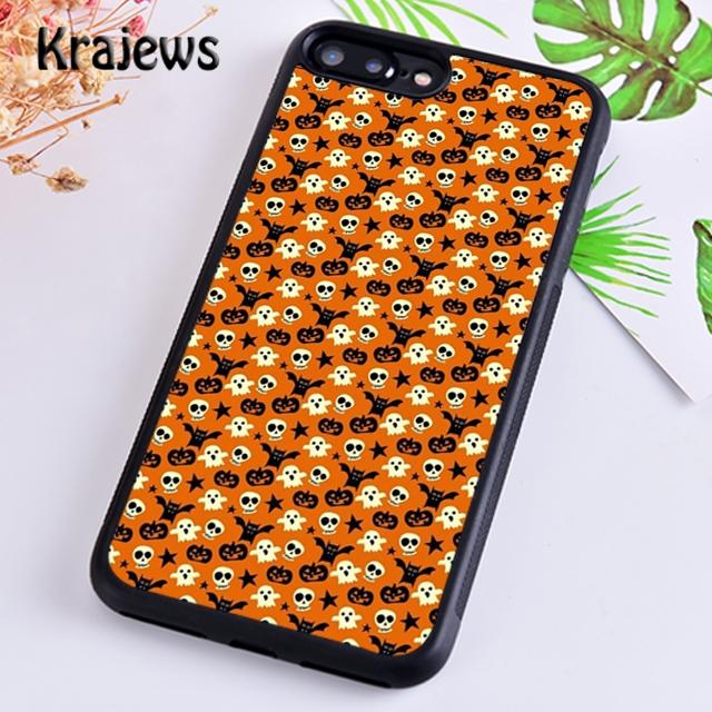 Krajews Halloween Moon Witch Horror Phone Case Cover For iPhone 17 Air 16 15 14 plus 11 12 13 pro max coque Fundas