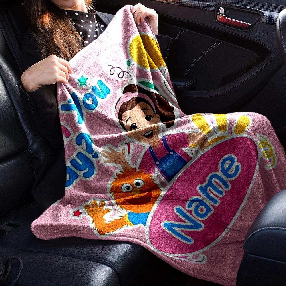 Nome Personalizzato Sig.ra. Coperta Stampata Tema Rachel - Perfetta per Divano, Letto, Viaggio e Uso Esterno | Lavabile in Lavatrice, Accogliente e Durevole.