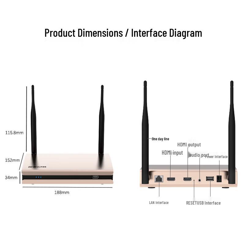 BOEGAM Y100 Wireless HD Screen Mirroring Device (CN Version)