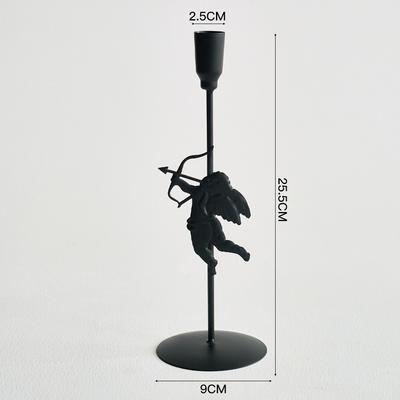 Romantic Elegant Tabletop Candle Holders Metal Home and Hotel Decoration Candlestick Holder Cupid Love Candlelight Dinner Props