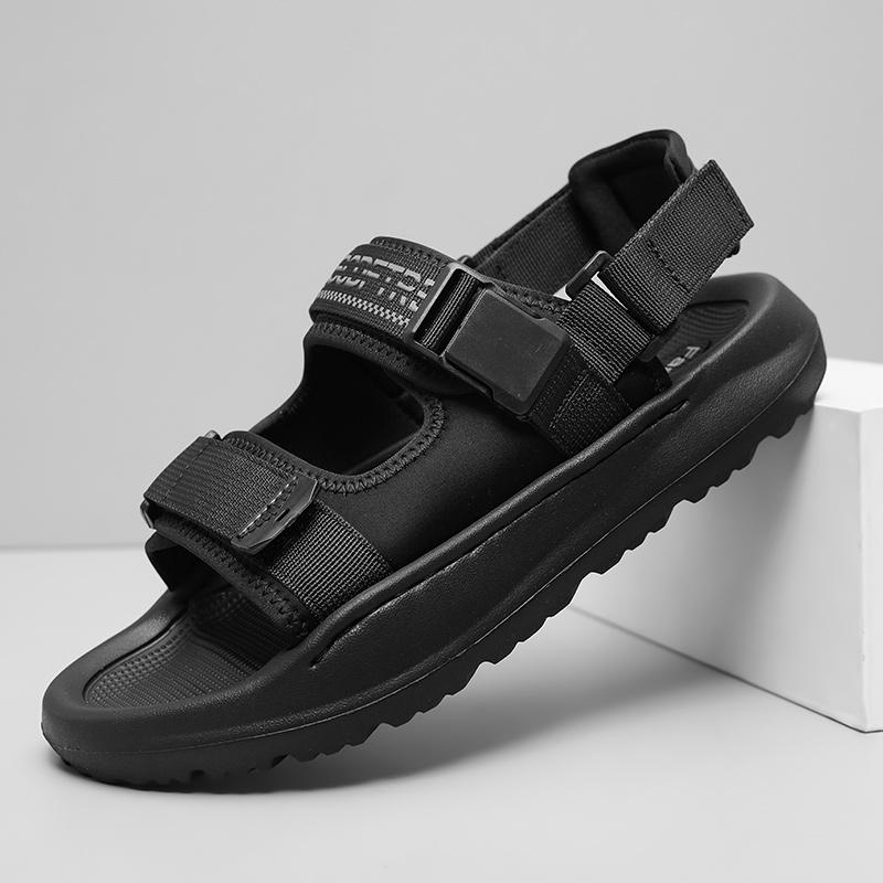Fashion Summer Outdoor Anti-slip Wearable Sandals Men Fashion Breathable Cool Casual Beach Sandals Comfort Soft Sole Leather Sandalias