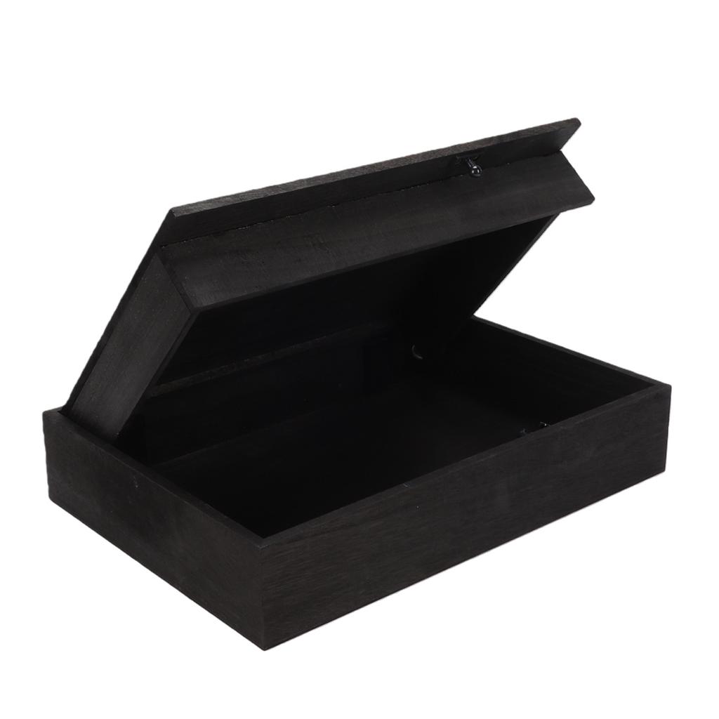 Zwevende plank met geheim compartiment Zwart Veelzijdig Houten Zwevend voor Decoratieve Items Parfums Verzamelingen