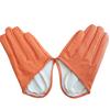 PU-Leder Halbfingerhandschuhe Fingerlose Lacklederhandschuhe Persönlichkeit Fünf-Finger-Fäustlinge Damen