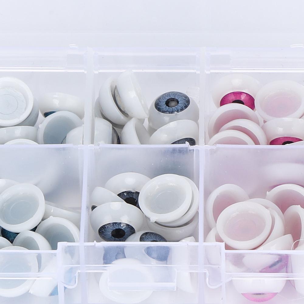 100pcs Plastic Plastic Eyes Half Round Half Round Eyes Colorful Eyes  Bear Stuffed Animals