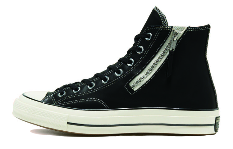 Converse Chuck 70 Side Zip High Black Egret 166721C