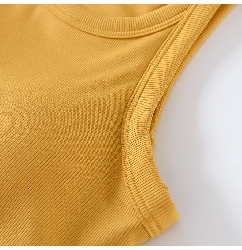 Women's Sleeveless Camisole with Integrated Bra Pads