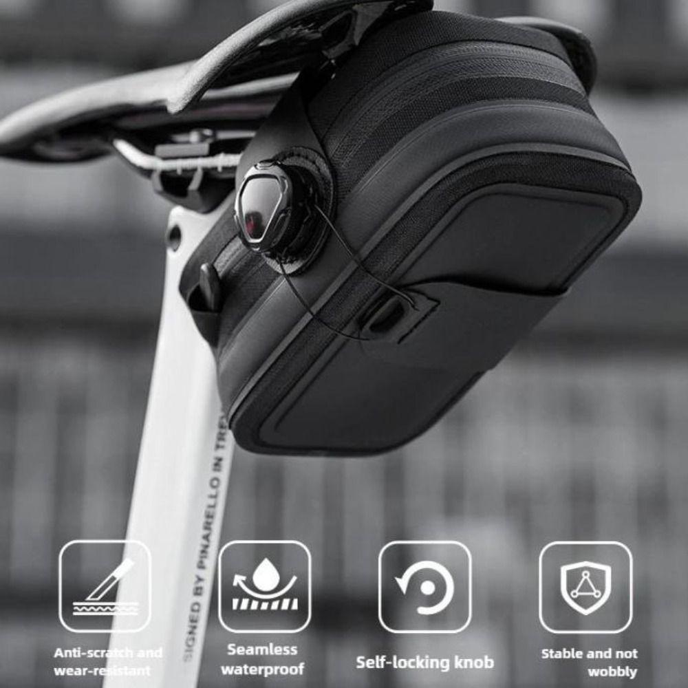 Large Capacity Rainproof Cycling Bag 360° Rotating Buckle Road Bicycle Bag  Outdoor Riding