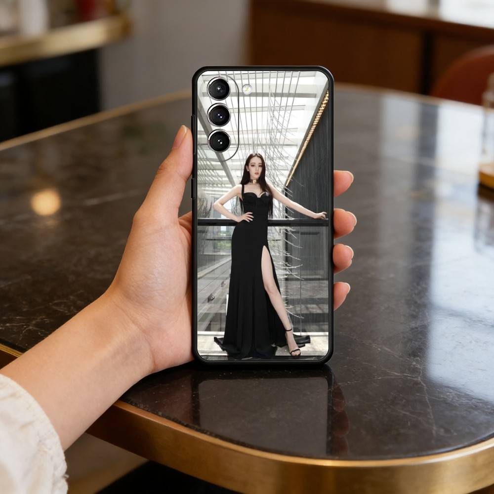 Chinese Actress D-Dilraba Phone Case For Samsung S25,24,23,22,30,21,10,9,Ultra,Plus,Lite,FE,4,5 G Soft Black Case