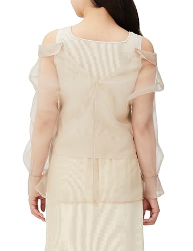 [JILL by JILL STUART] [Pre-order: Late March - Early April Arrival] Sheer Shirt Layered Set