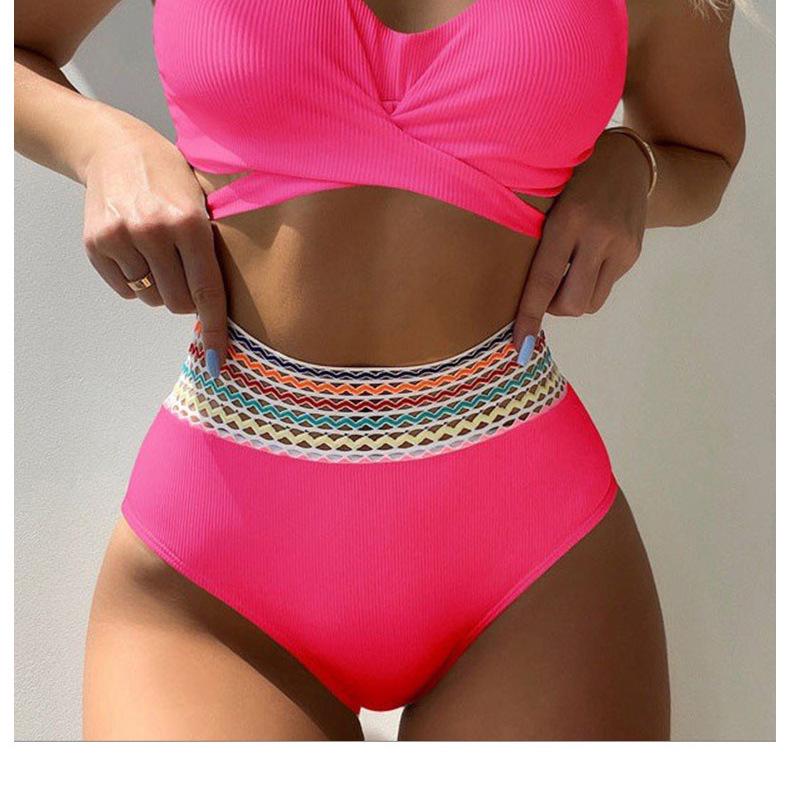 European & American High-End Sexy Tie-Up Bikini Swimsuit for Women