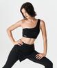 HDEX Women'S Support One-Shoulder Bra Top (Black)