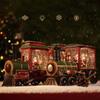 Christmas Gift Santa Claus Snowman Eve Box Train Crystal Ball Ornaments Table Decoration