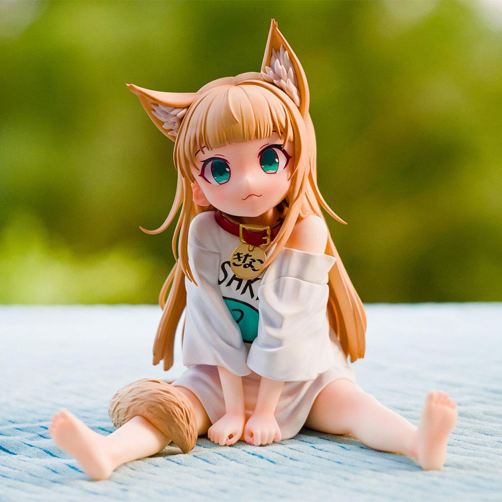 8CM Anime Kinako Figure Cat Girl Cute Noodle Stopper Mini Animation Model Toy Gift Ollection Decoration Ornaments PVC