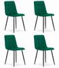 KARA Chair - Dark Green Velvet X 4