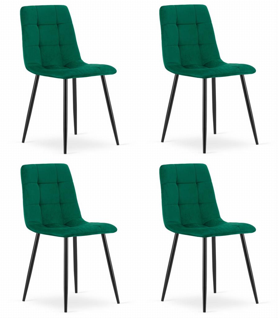 KARA Chair - Dark Green Velvet X 4