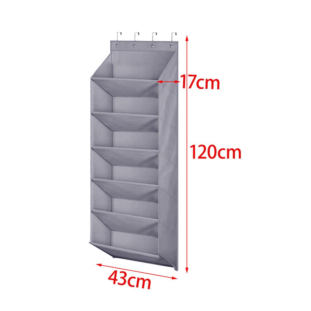 Over Door Shoe Organizer with Large 6 Deep Pockets Door Shoe Rack for Closet Door Foldable 16 Pairs Resuable Hanging Storage Bag