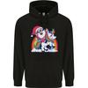 Christmas Santa Claus On a Unicorn Xmas Hoodie