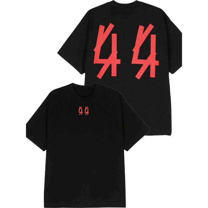 2026 44 Label Group Cotton Hip Hop T-Shirt Unisex Streetwear Short Sleeve Round Neck Print Casual Breathable Fashion Adult Tee